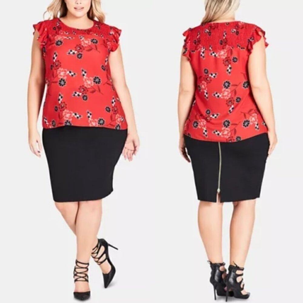 City Chic Top Medium 18